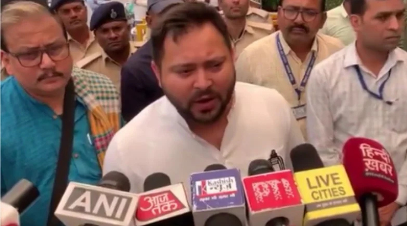 It is the first time in the history when a CM is staying at home during an election, says Tejashwi Yadav.