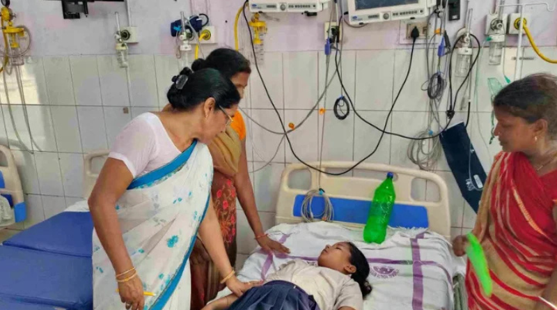 Around 50 students fell sick due to the intense heat in the three districts of Bihar.