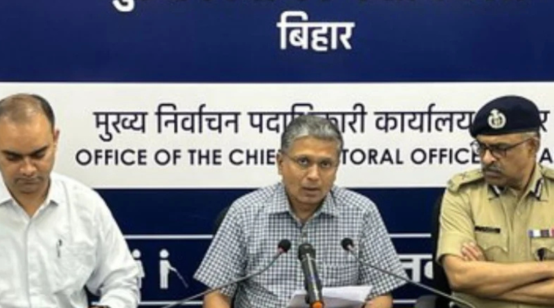 The polling for the fifth phase in Bihar was completed by and large peacefully.