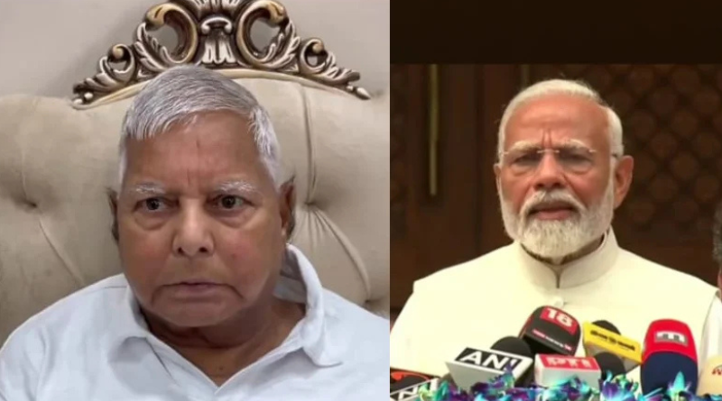 Lalu Yadav targeted PM Modi after water dripped from the Ram temple’s roof.