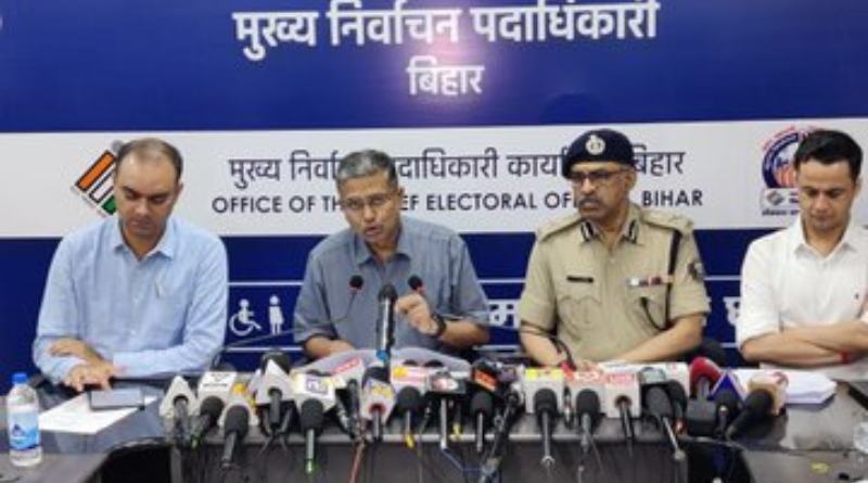 40 poll counting centres were established in 33 districts of Bihar.