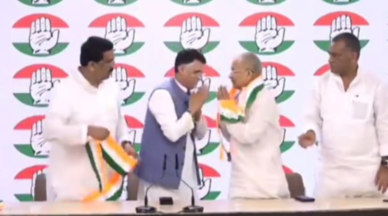 Ram Jatan Sinha joined Congress in New Delhi.