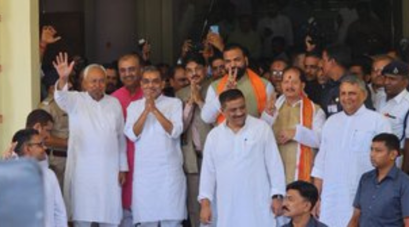 Upendra Kushwaha and Manan Mishra filed the nominations for the Rajya Sabha.