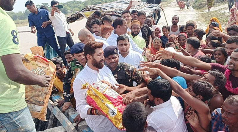 Chirag Paswan admitted that the flood in North Bihar is alarming.
