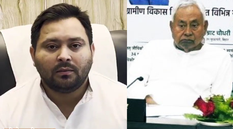 Tejashwi Yadav claimed top officials are not allowing Nitish Kumar to speak publicly.