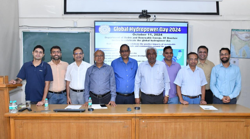 Global Hydropower Day is celebrated at IIT Roorkee.