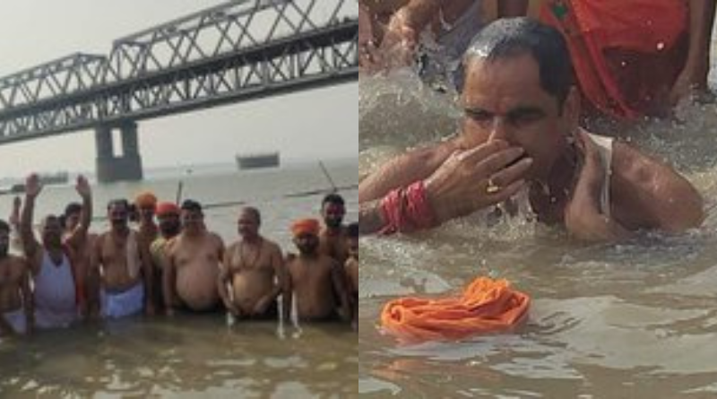 Gopal Jee Thakur removed the turban after his 13-month-long vow was fulfilled.