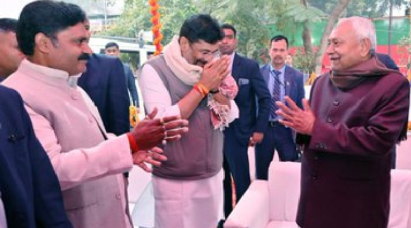 Nitish Kumar visited the LJPRV office during Makar Sankranti, but Chirag was absent.