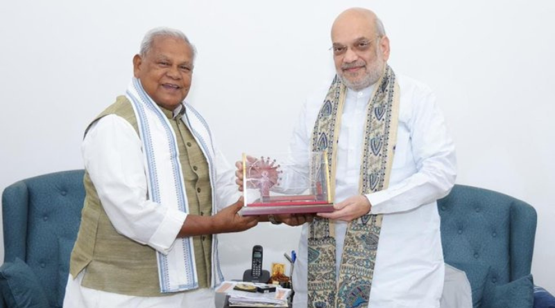 Jitan Ram Manjhi met Amit Shah and announced NDA seat-sharing talks by July 2025.