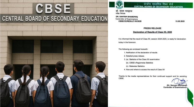CBSE declared class 12 board results, with 88.39% students passing the examination.
