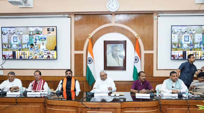 CM Nitish Kumar reviewed flood and drought preparedness and emphasized priority to disaster victims.