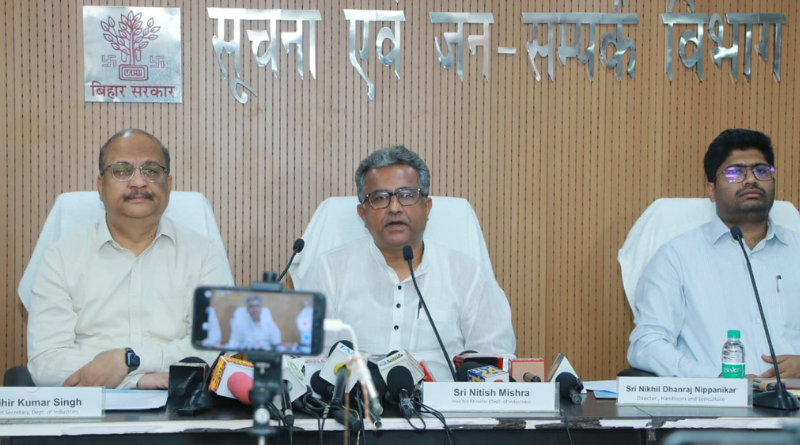 Nitish Mishra launched the idea festival portal to boost startups and innovation in Bihar.