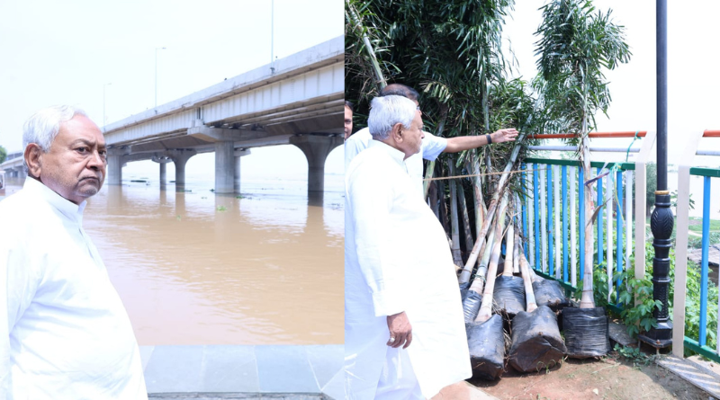 CM Nitish Kumar inspected the Ganga Ghats in Patna and ordered 24/7 monitoring.