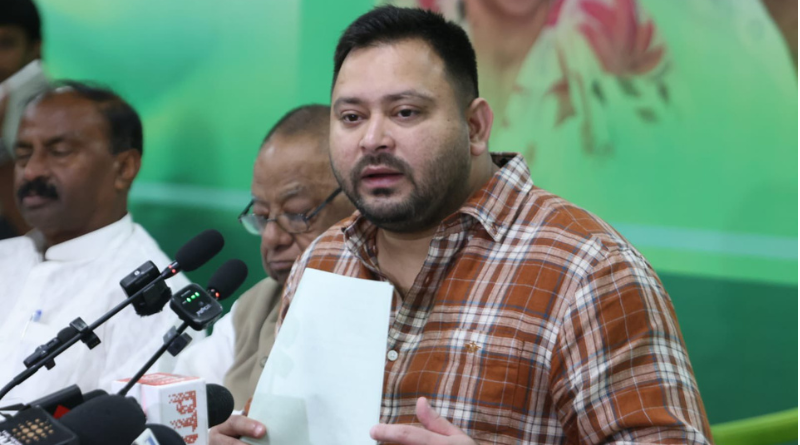 Tejashwi Yadav released a campaign song ahead of the Vote Adhikar Yatra.