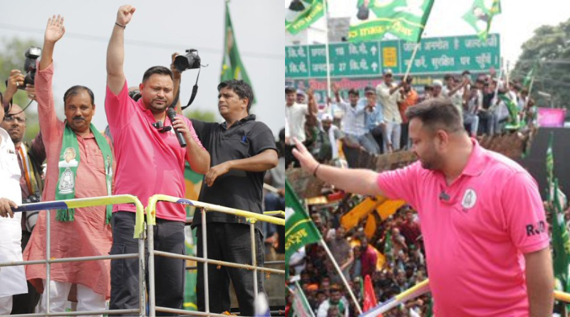 Tejashwi Yadav vows to uproot Nitish Kumar’s 20-year rule, promises jobs for Bihar youth.