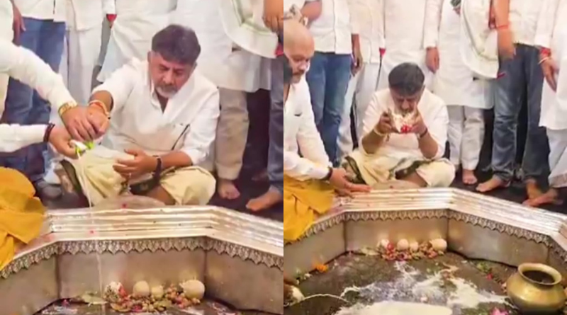 DK Shivakumar performed Pind Daan in Gayaji, predicting a change of power in Bihar.
