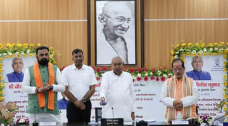 Nitish Kumar inaugurated and laid down foundation of 20,658 projects to boost infrastructure in Bihar.