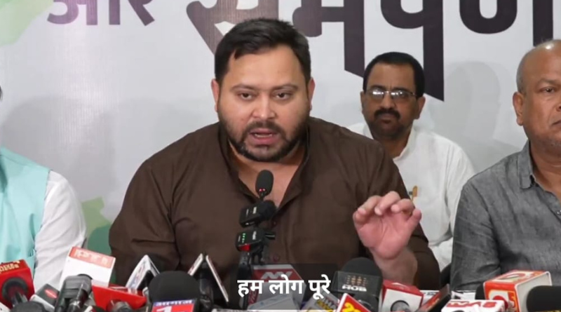 Tejashwi Yadav takes a dig at NDA’s seat-sharing dispute, says people of Bihar are angry with the government.