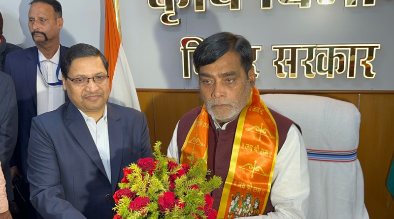 Ram Kripal Yadav assumed office of the Agriculture ministry; doubling or tripling farmers’ income is his priority.