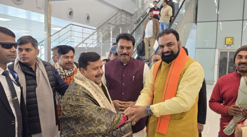 Nitin Nabin arrived in Patna for a two-day visit, will organize the Makar Sankranti feast on January 16.