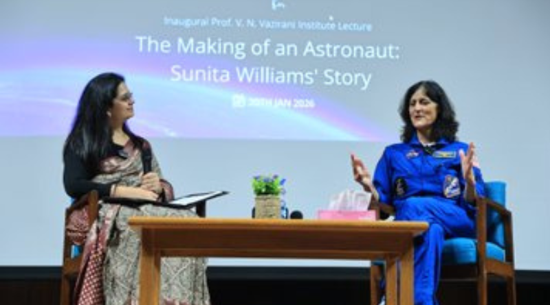 IIT Delhi’s Dogra Hall resonates with admiration as Sunita Williams inspires with a space journey.