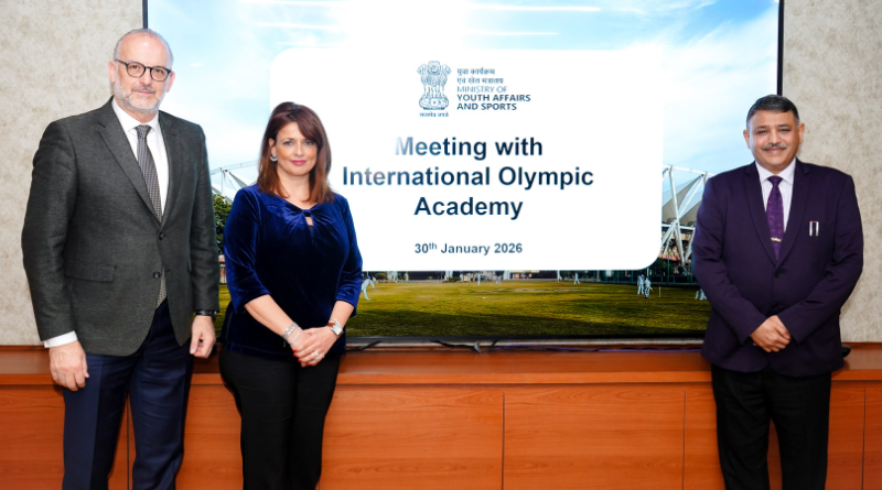 The International Olympic Academy delegation met officials of the Sports Ministry to strengthen Olympic Education in India.