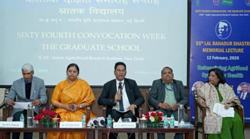 ICAR-IARI to hold 64th Convocation; Shivraj Singh Chouhan to confer degrees on graduates.