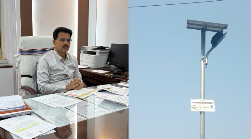 The installation of solar street lights in Bihar’s 17 districts has been accelerated by the Panchayati Raj department.