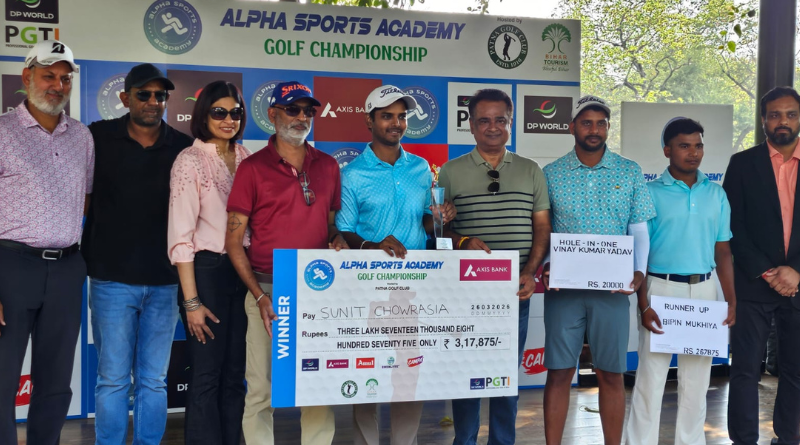 PGTI NEXTGEN ALPHA golf championship concludes in Patna; Sunit Chowrasia emerges winner.